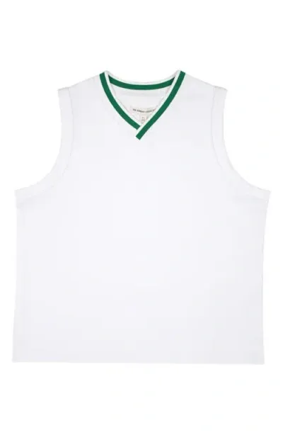 The Sunday Collective Kids' Play V-neck Vest In White