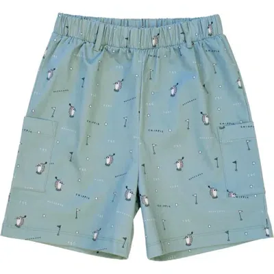 The Sunday Collective Kids' Wedgehog Play Shorts In Blue