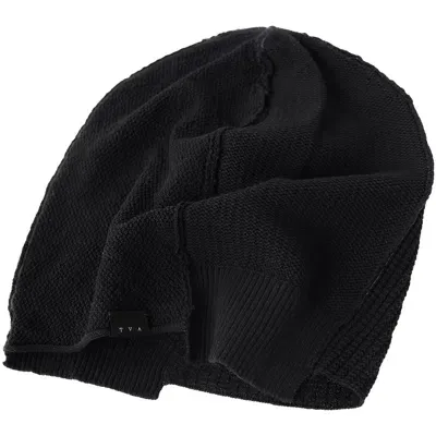 The Viridi-anne Black Cotton Beanie