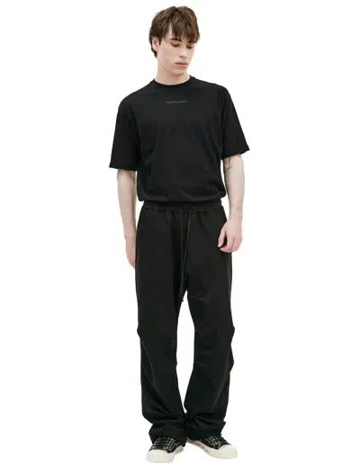 The Viridi-anne Black Cotton Sweatpants