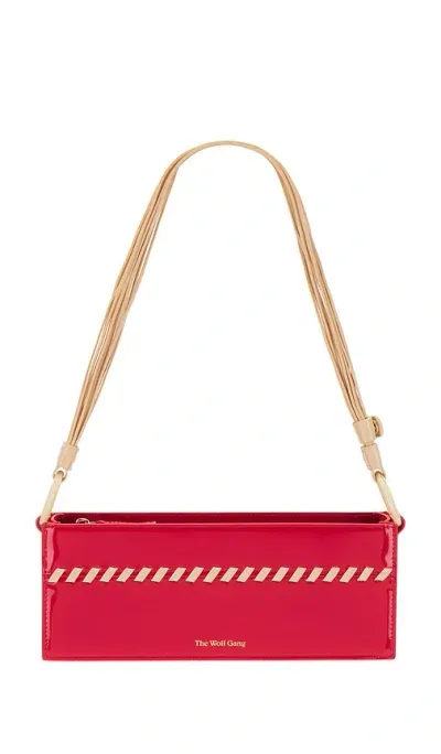 The Wolf Gang Ida Whipstitch Shoulder Bag In Red