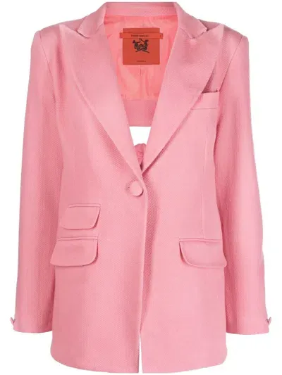 Thebe Magugu Bubble Gum Backless Jacket In Pink