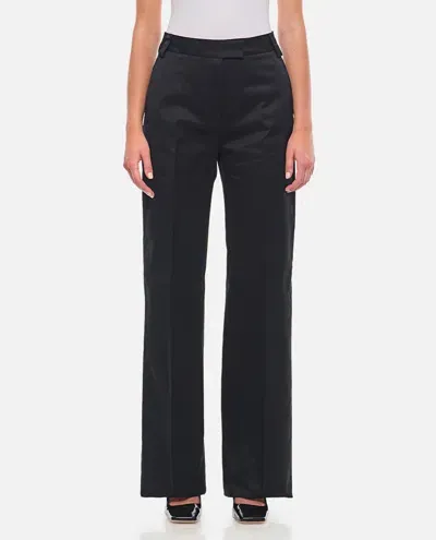 Thelatest Alek Straight Leg Cotton Pants In Black