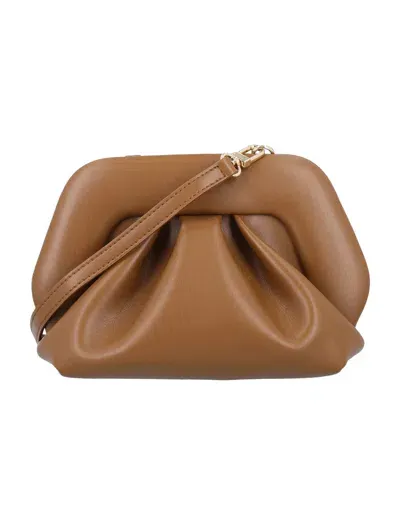 Themoirè Gea Vegan Fabric Clutch In Caramel