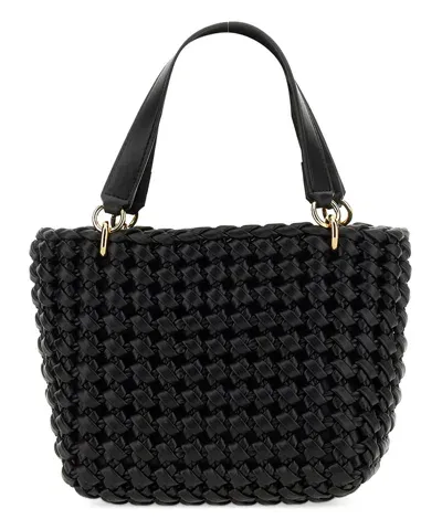 Themoirè Knots Kobo Handbag In Black