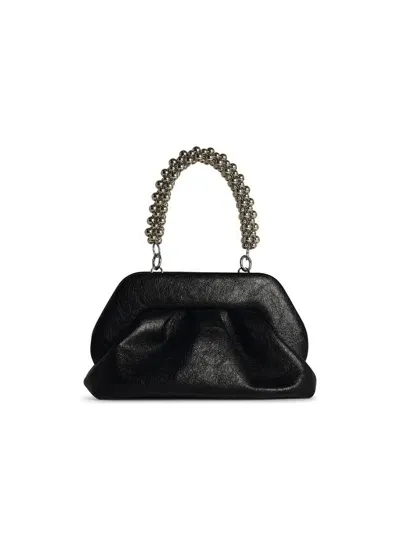 Themoirè 'tia' Black Vegan Leather Bag