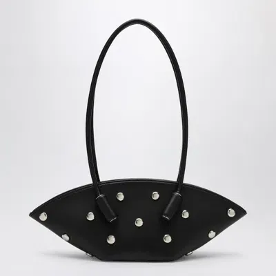 Themoirè Olimpia Medium Shoulder Bag In Black