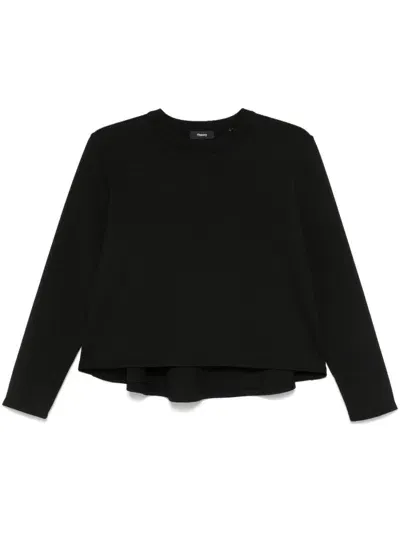 Theory A-line Sweater In 001 Black