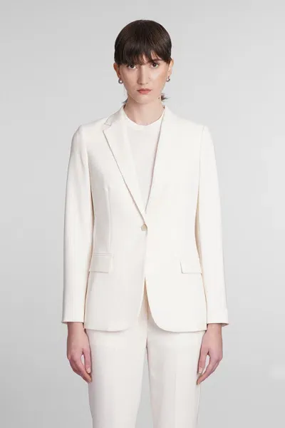 Theory Blazer In Beige Triacetate