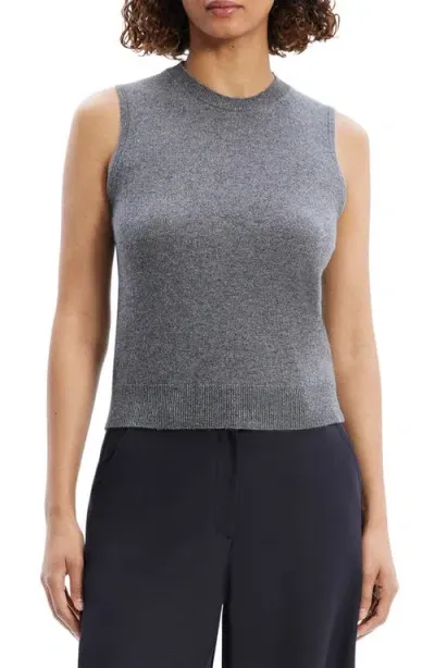 Theory Cashmere Sleeveless Sweater In Grey