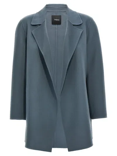 Theory Clairene Jacket In Light Blue