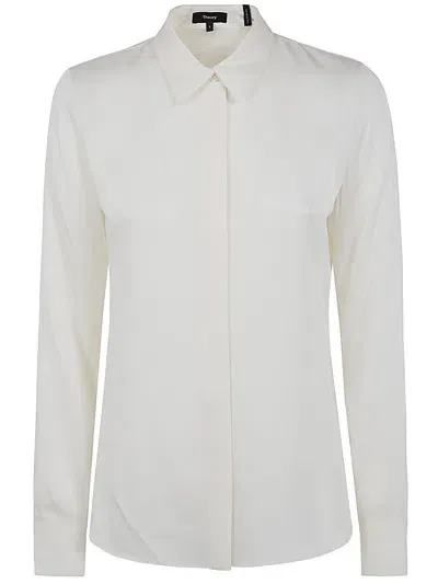 Theory Classic Fitted Shirt In White