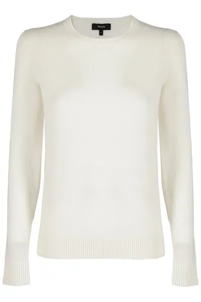 Theory Crew Neck In Ivory