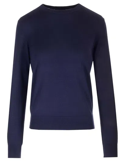 Theory Crew Neck Po P.rega1 In Blue