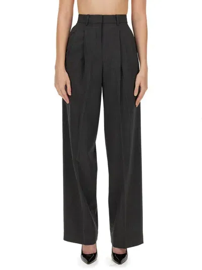 Theory Dpp-pants Wide Leg In Grey