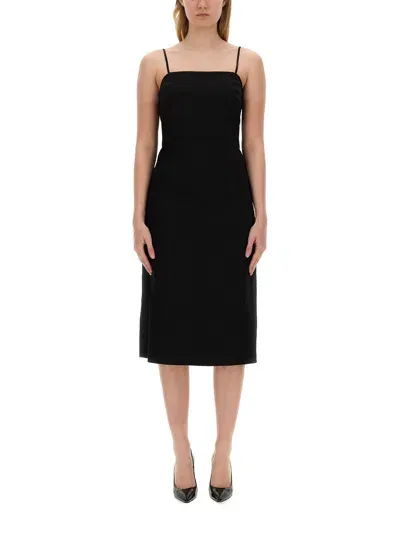 Theory Midi Dress In Black