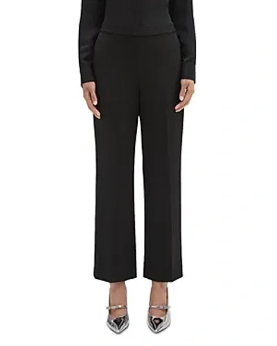 Theory Pull On Straight Pants In Black