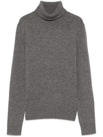 Theory Roll-neck Sweater In Gray