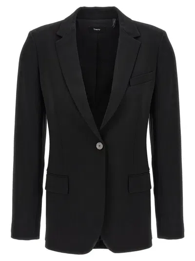 Theory Staple Blazer In Black