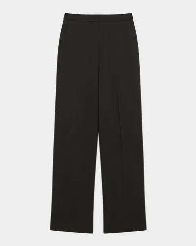 Theory Stretch Tailored Pants In Black