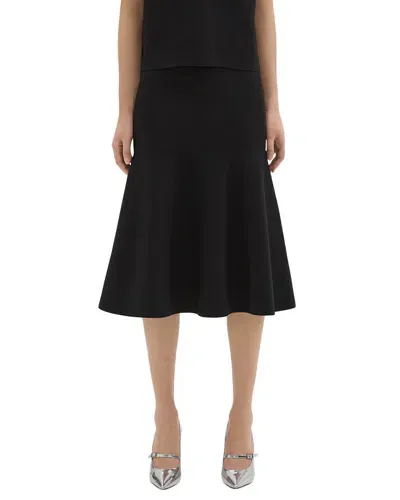 Theory Full Circle Skirt Clothing In Black