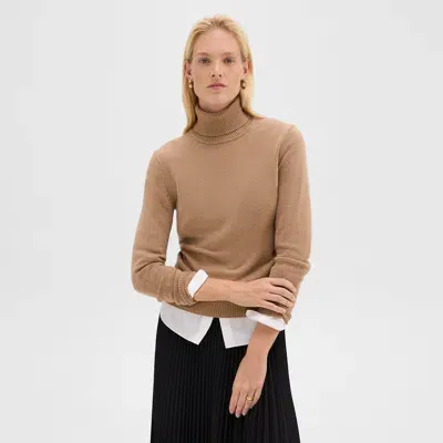 Theory Turtleneck Sweater In Cashmere In Royal Camel