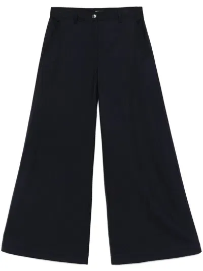 Theory Wide-leg Trousers In G4k Dark Navy