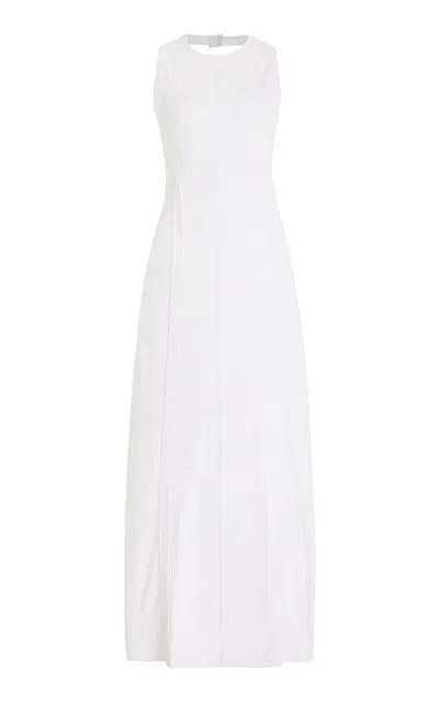 Third Form Momentum Open Back Cotton Maxi Dress In White