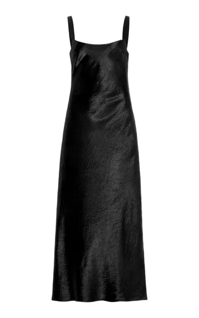 Third Form Satin Maxi Dress In Black