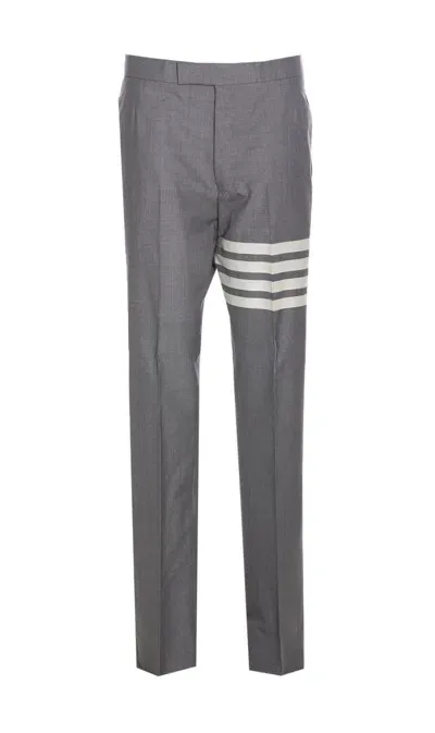 Thom Browne 4 Bar Pants In Grey