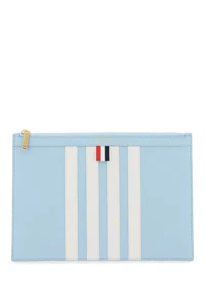 Thom Browne 4-bar Pouch In Blue