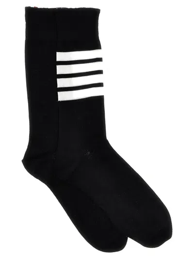 Thom Browne Men's Light Cotton Mid Calf 4 Bar Sock In Multicolor