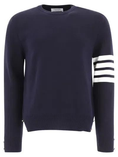 Thom Browne 4-barcotton Sweatshirt In Blue