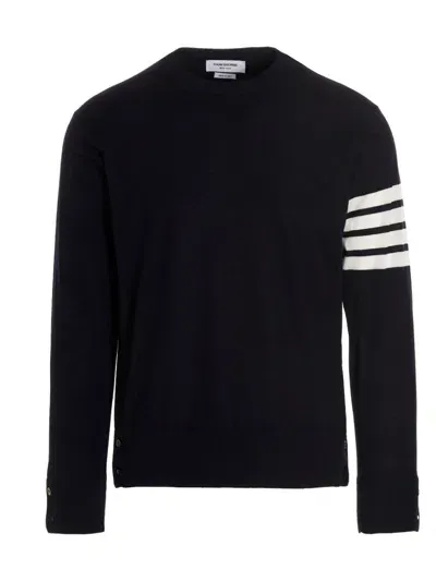 Thom Browne 4- Bar Sweater In Blue