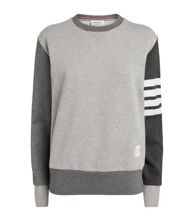 Thom Browne 4-bar Sweatshirt In Grey