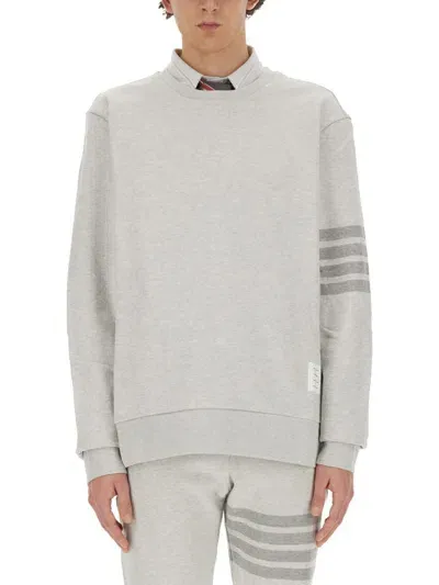 Thom Browne 4bar Sweatshirt In Grey