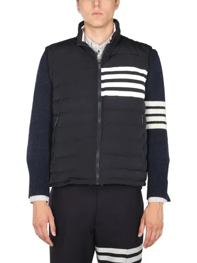 Thom Browne 4bar Vest In Blue