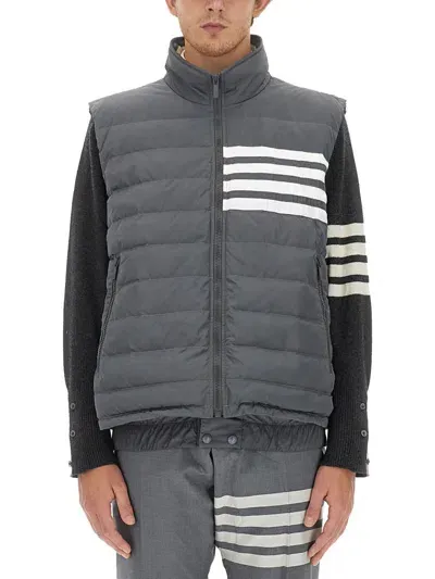 Thom Browne 4bar Vest In Grey