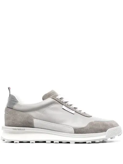 Thom Browne Alumni Low-top Sneakers In Grey