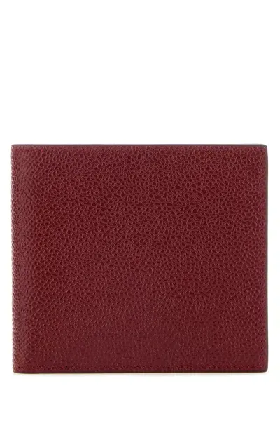 Thom Browne Billfold In Pebble Grain Leath-tu Nd  Male In Red