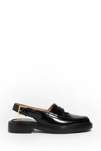 Thom Browne Black Leather Loafers