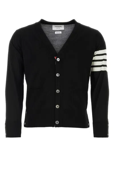 Thom Browne Black Wool Cardigan