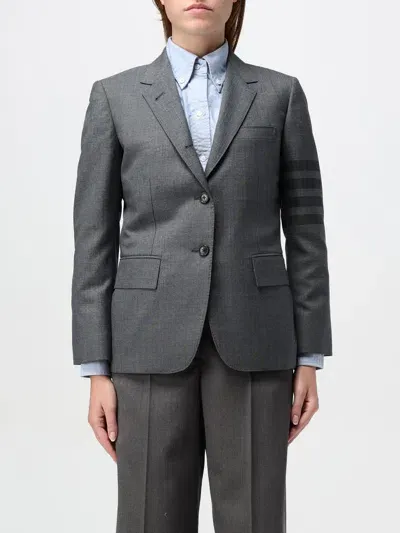 Thom Browne Blazer  Woman Color Grey In Grau