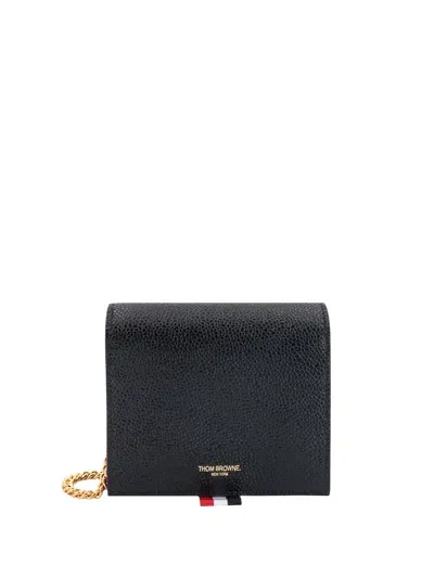 Thom Browne Card Holder In Black