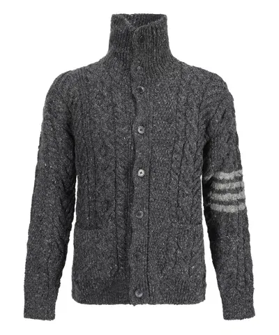 Thom Browne Cardigan In Grey