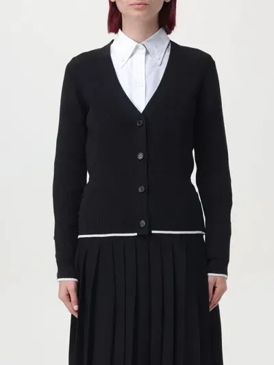 Thom Browne Cardigan  Woman Color Black In Schwarz