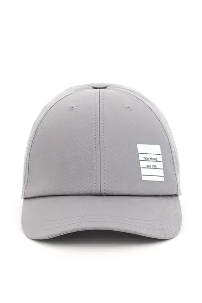 Thom Browne Classic Baseball Cap In Grey