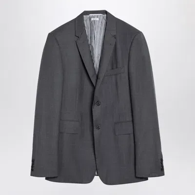 Thom Browne Grey Single-breasted Jacket In Wool In Gray