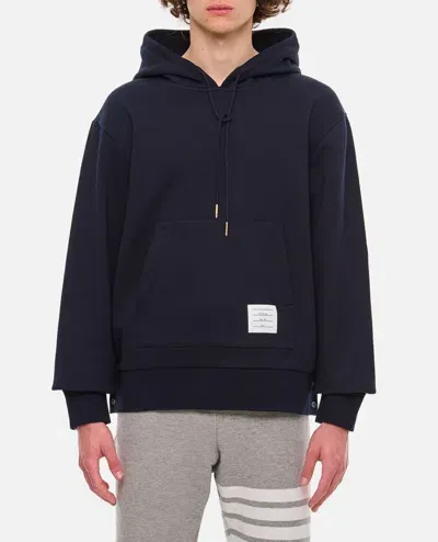 Thom Browne Cotton Hoodie Pullover In Black