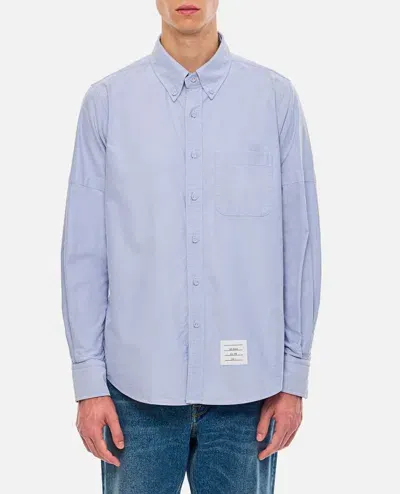 Thom Browne Cotton Shirt In Blue